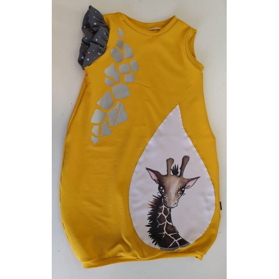 Dress Mini giraffe yellow - preorders