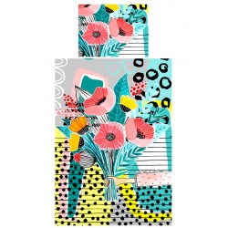 Bed linen Flowers bouquet