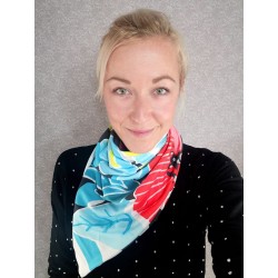 Illustrated scarf
