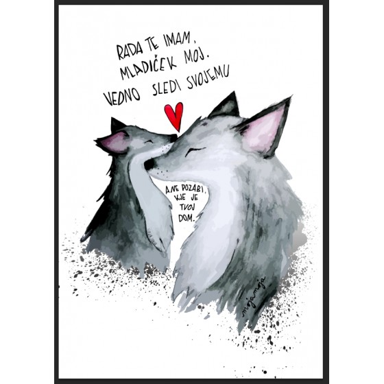 Art print Vedno sledi svojemu srcu