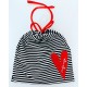 Striped hat heart
