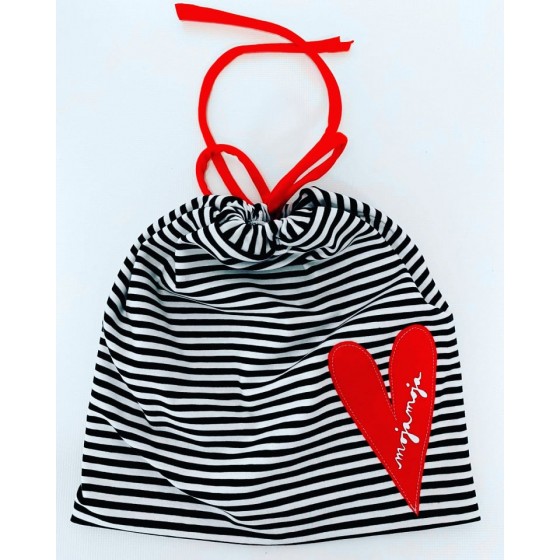Striped hat heart