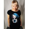 Oversized top Zaupaj vesolju v sebi - black