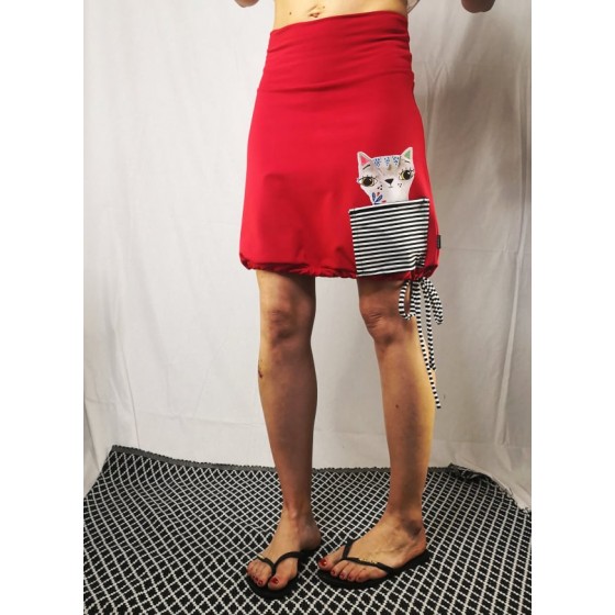 Red skirt Cat