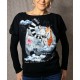 Long sleeved top Love story - black