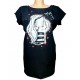 Oversized top Zaljubljena v življenje - black