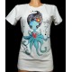 White T-shirt Zaljubljena v morje