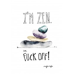 Art print Not my problem