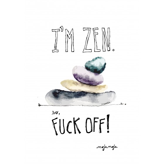 Art print Not my problem