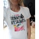White T-shirt Beautiful disaster