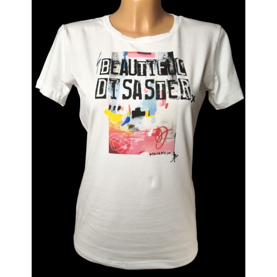 White T-shirt Beautiful disaster