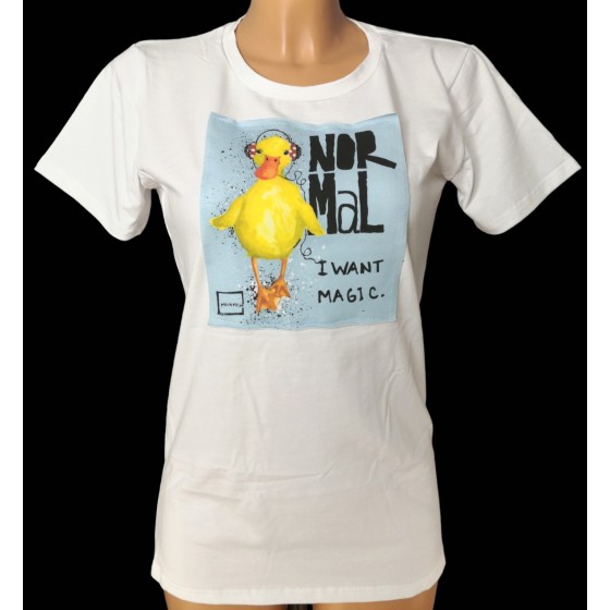 White T-shirt *uck off