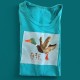 Men t-shirt *UCK OFF - Turquoise