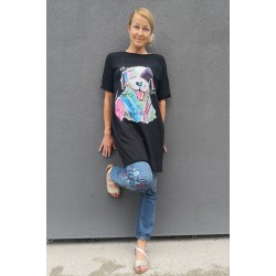 Prevelika tunika vesele pike