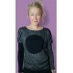 Long sleeved top Love story - black