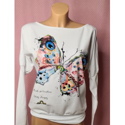 Long sleeved top Love story - black