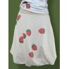 Jeans skirt white dots